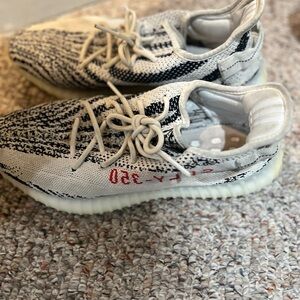 Yeezy Athletic Shoes - Black, White, Red